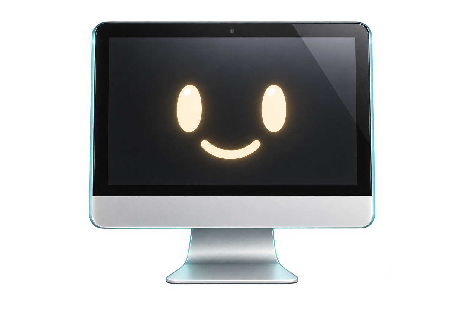 A smiling 2013-style 27-inch iMac
